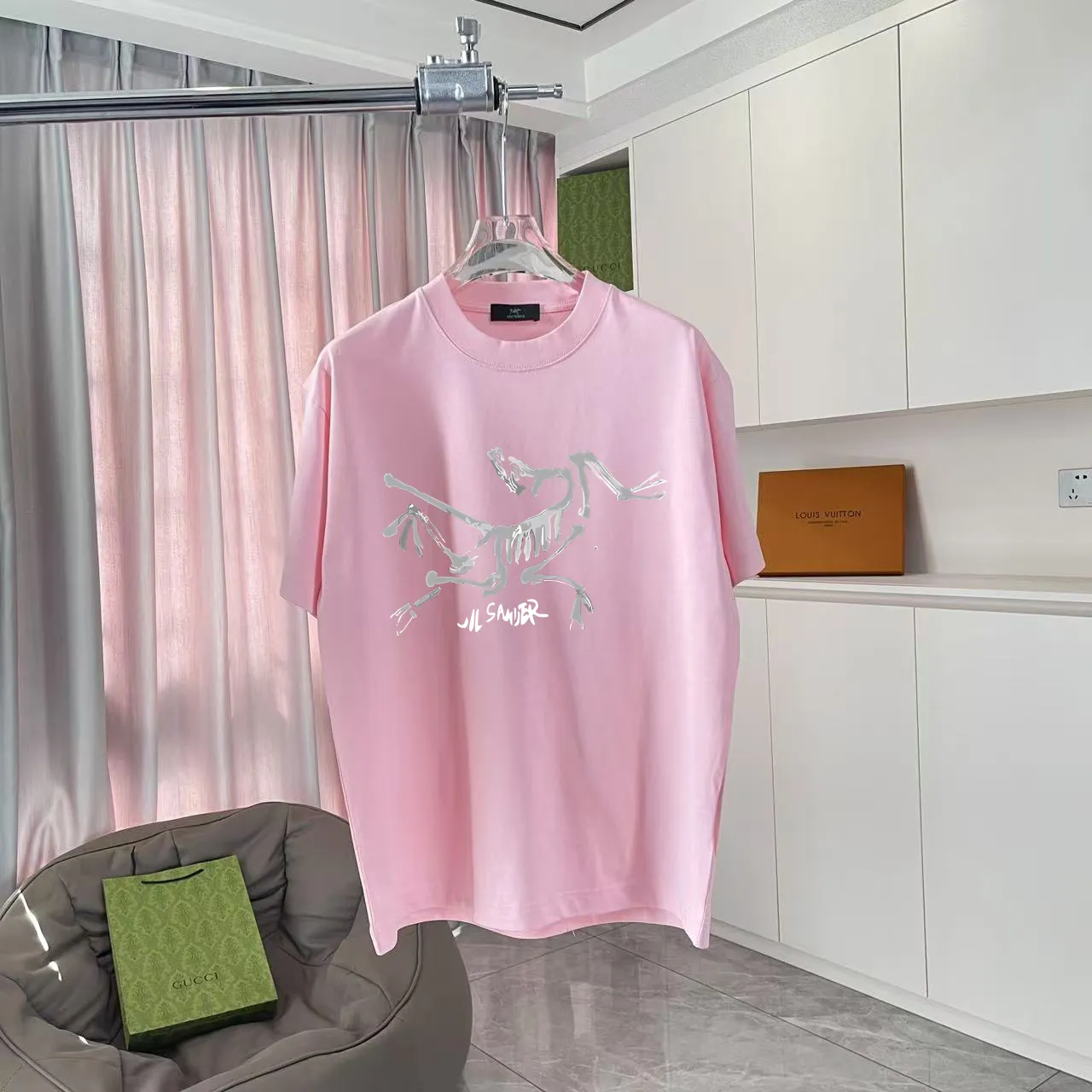 ARC'TERYX* 2025 New Arrival logo t g Same Style Size：S M L XL XXL ：Black White Pink Gray
